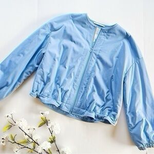 NEW Max Mara Women’s Ernesta Cotton Blend Jersey Bomber Jacket XS